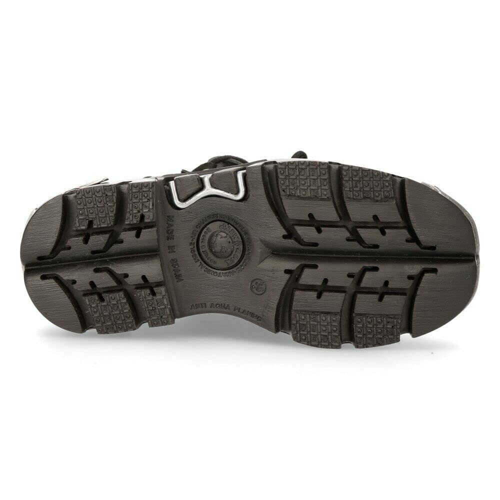 Черевики New Rock 110-S1, шкіряні, чорні, з шипами, фото №8