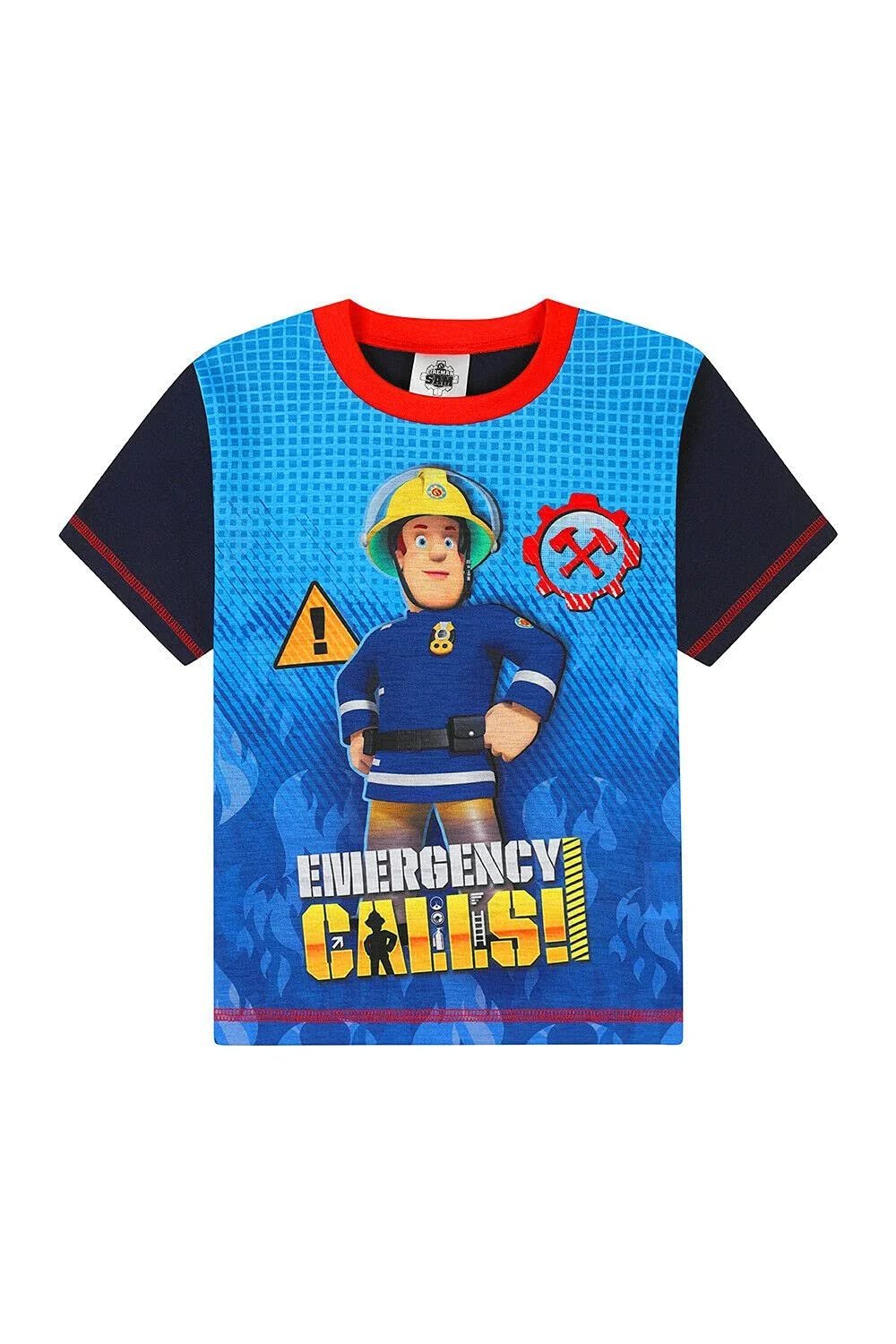 Блакитна піжама для хлопчиків Fireman Sam, фото №2