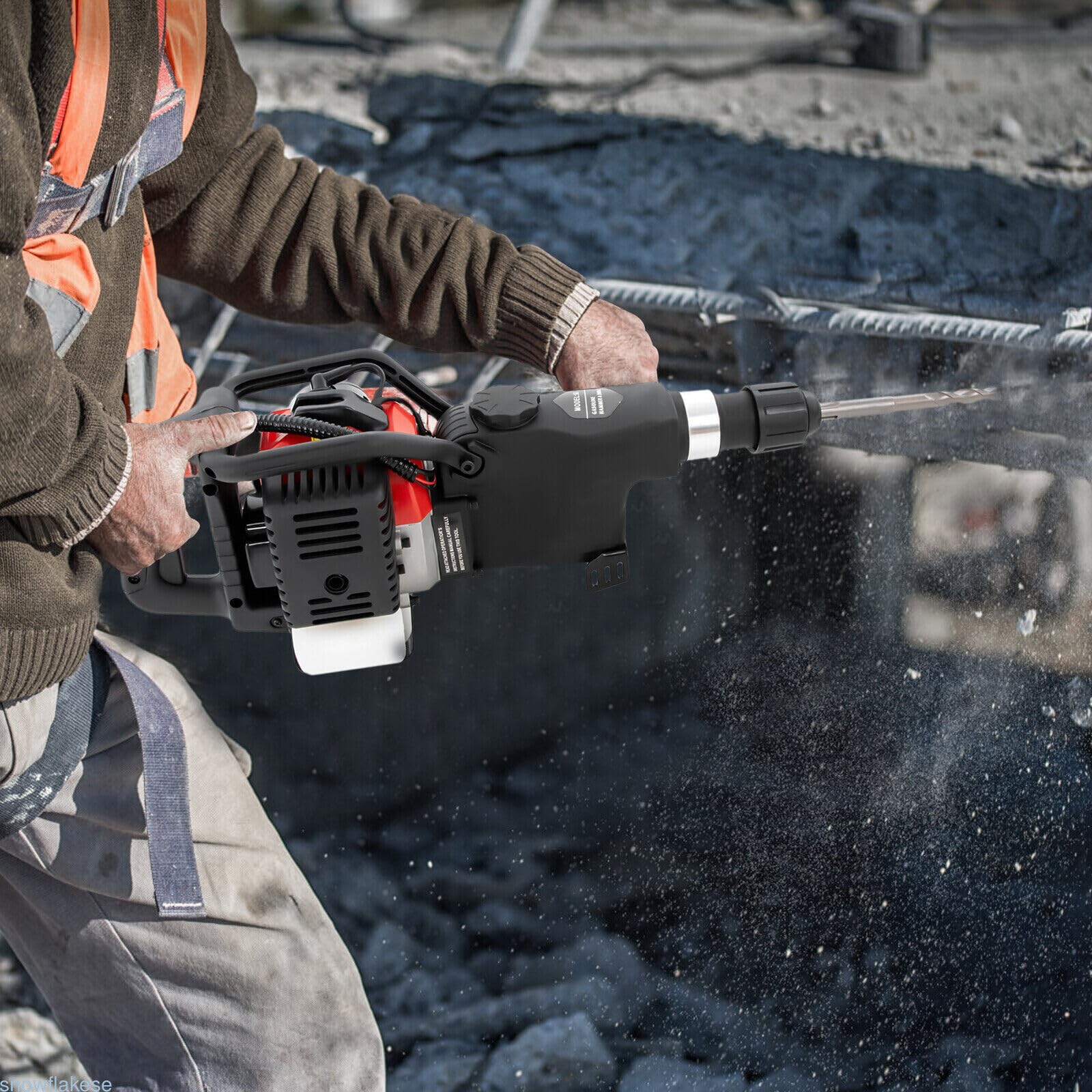 Молоток для сноса Бензиновый 3 в 1 2-тактный 1800 Вт 30 Дж, фото №3 Молоток для сноса Бензиновый 3 в 1 2-тактный 1800 Вт 30 Дж, фото №3