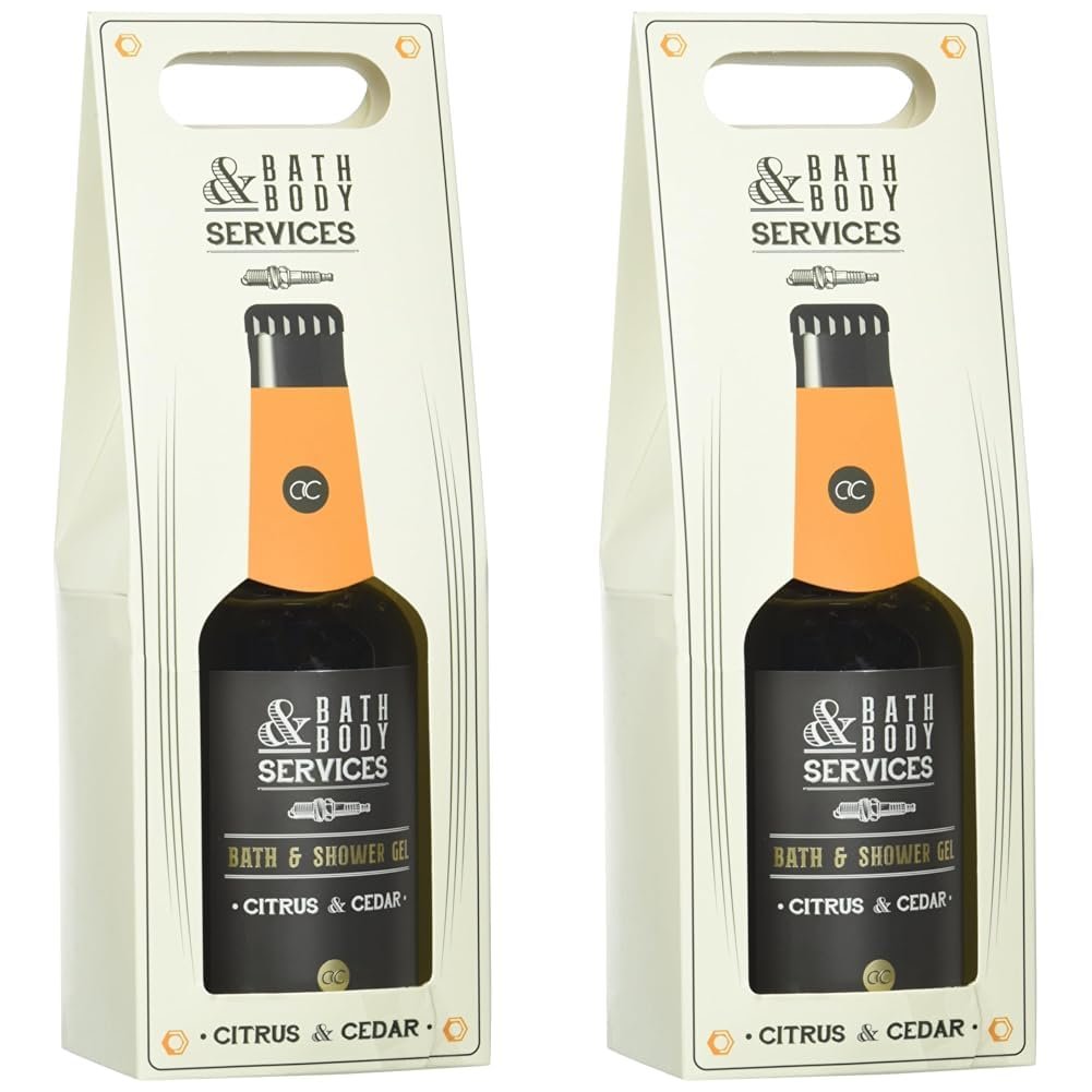 Гель для душа accentra Bath & Body Services в форме пивной бутылки аромат лимона и кедра 360 мл (2 шт), фото №1