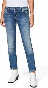 Женские джинсовые штаны MAVI LINDY Indigo Brushed Glam - 25 synthetic.ua - Фото 1