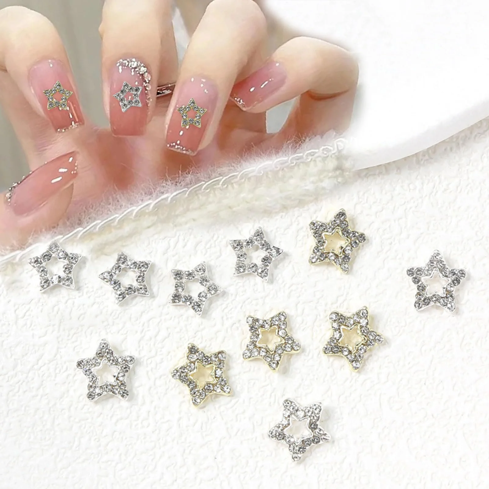 3D у формі бантиків Аврора, 2 коробки страз, фото №4