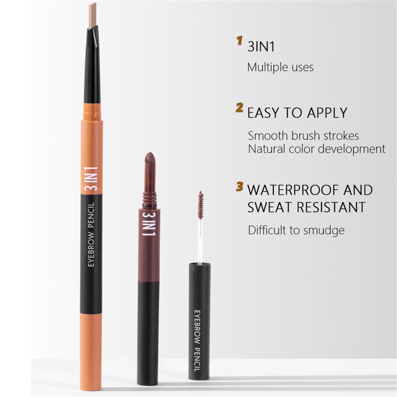 Олівець для брів Triangular Eyebrow Pencil 6-Colour A One Size, фото №3 Олівець для брів Triangular Eyebrow Pencil 6-Colour A One Size, фото №3
