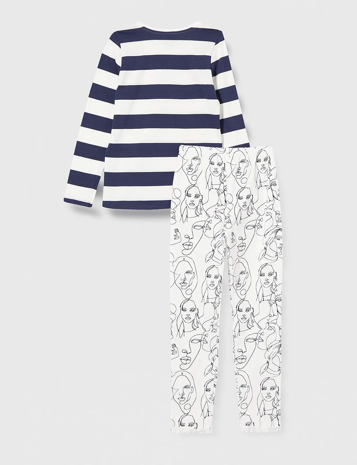 Пижама Sanetta для девочек, длинная, голубая, фото №3 Пижама Sanetta для девочек, длинная, голубая, фото №3