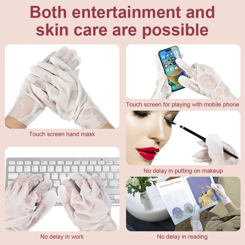 Маска для рук AOGOE Зволожуючі рукавички 6 пар, фото №7 Маска для рук AOGOE Зволожуючі рукавички 6 пар, фото №7