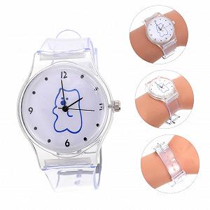 Годинник жіночий PartyKindom Кварцовий Прозорий Силіконовий ремінець synthetic.ua - Фото 1