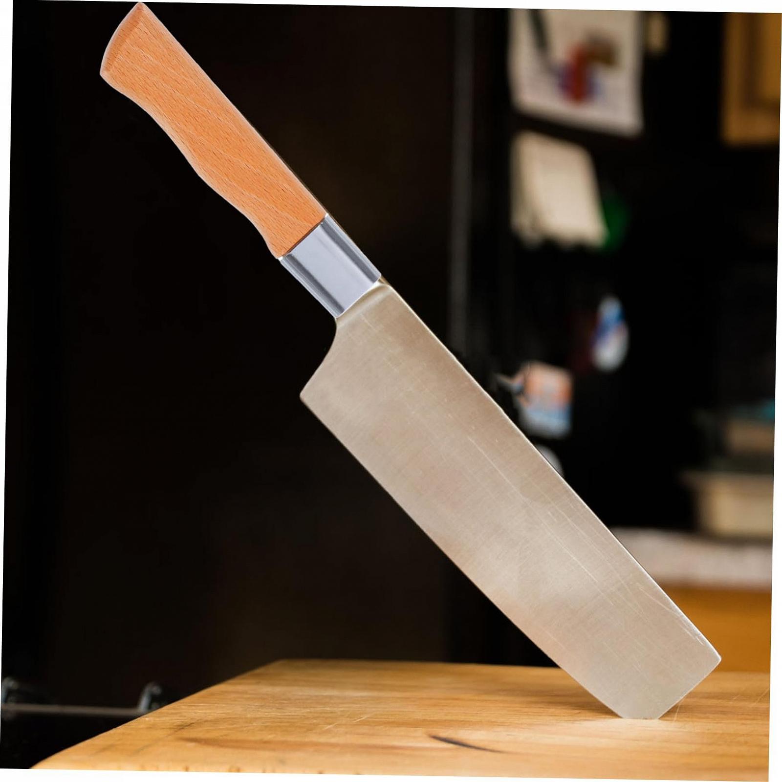 Рукоятка для кухонного ножа сменная бук нескользящая, фото №9