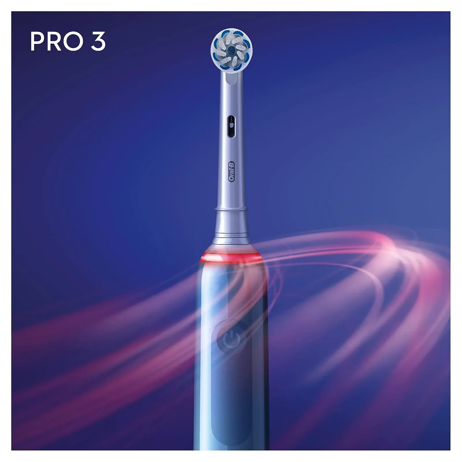 Электрическая зубная щетка Oral-B Pro 3 3000 Аккумуляторная 1 насадка Blue, фото №5