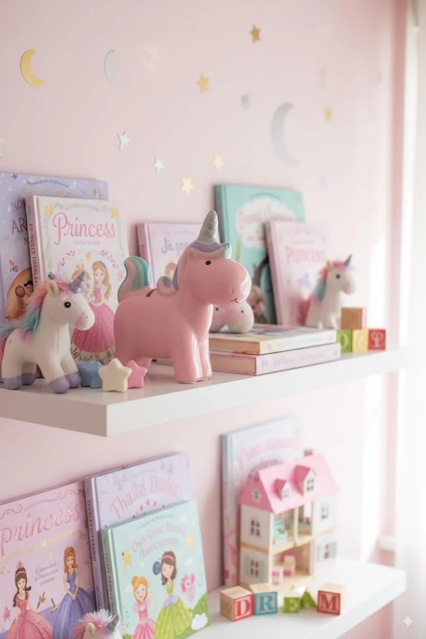 Скарбничка Керамічна Єдиноріг 16,5 x 7 x 17 см Рожева, фото №2