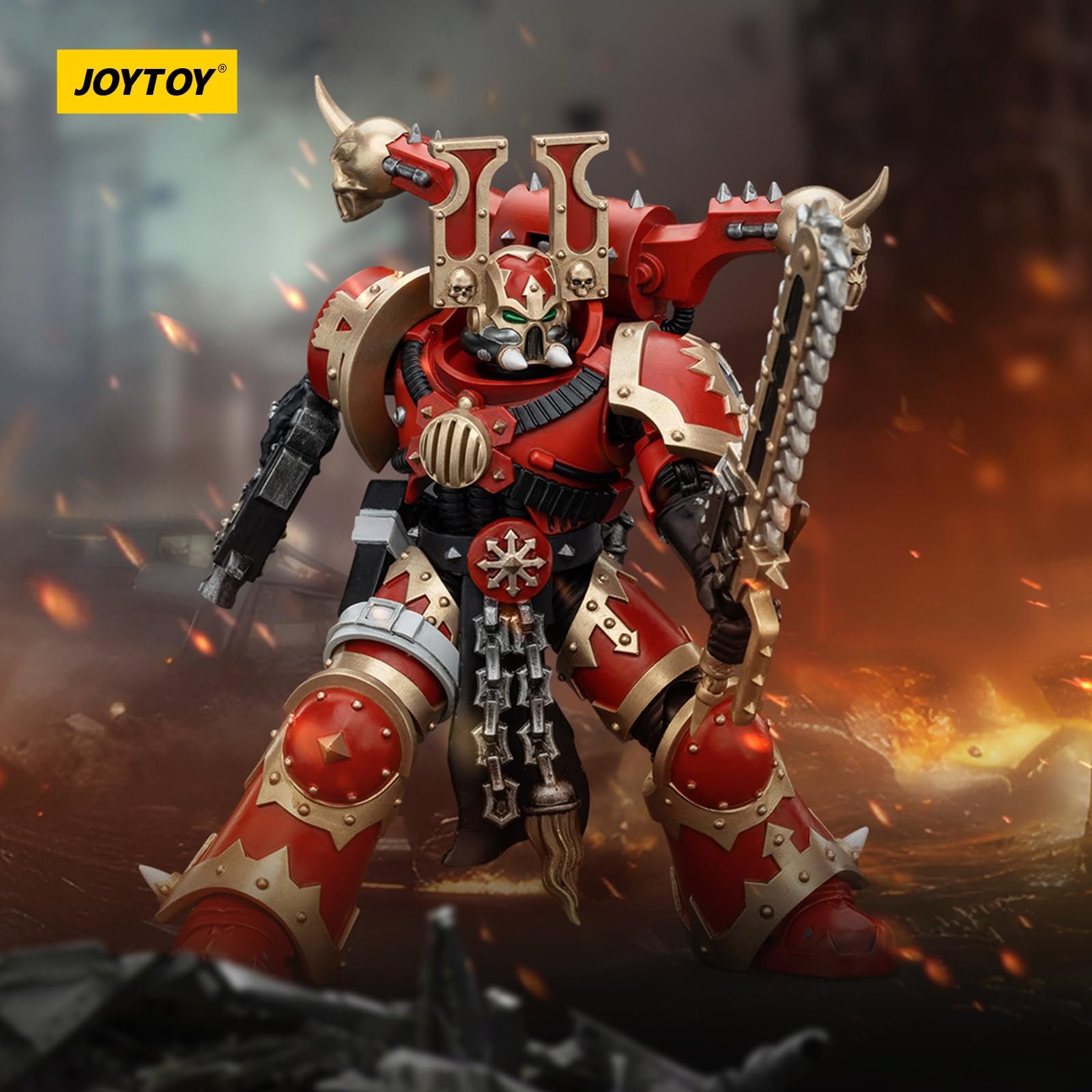 Фигурка Action JOYTOY Warhammer 40k World Eaters, World Eaters Khorne Berzerker 5 1/18, фото №2