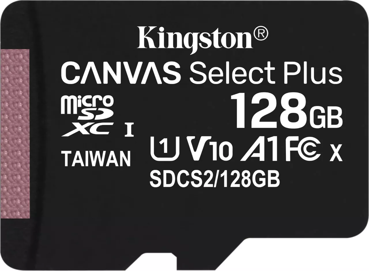 Карта памяти Kingston microSDXC Canvas Select Plus 128GB Class 10 UHS-1 А1 без адаптера SDCS2/128GBSP, фото №1
