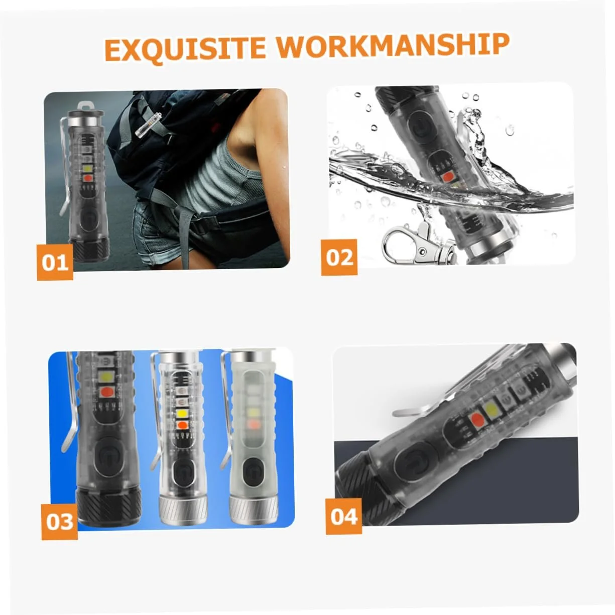 Фонарик-брелок TOYANDONA Мини с кольцом для ключей PC, фото №9 Фонарик-брелок TOYANDONA Мини с кольцом для ключей PC, фото №9