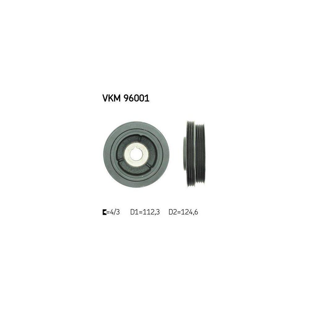 Шків колінчастого вала SKF VKM 96001 для CHEVROLET, фото №1 Шків колінчастого вала SKF VKM 96001 для CHEVROLET, фото №1