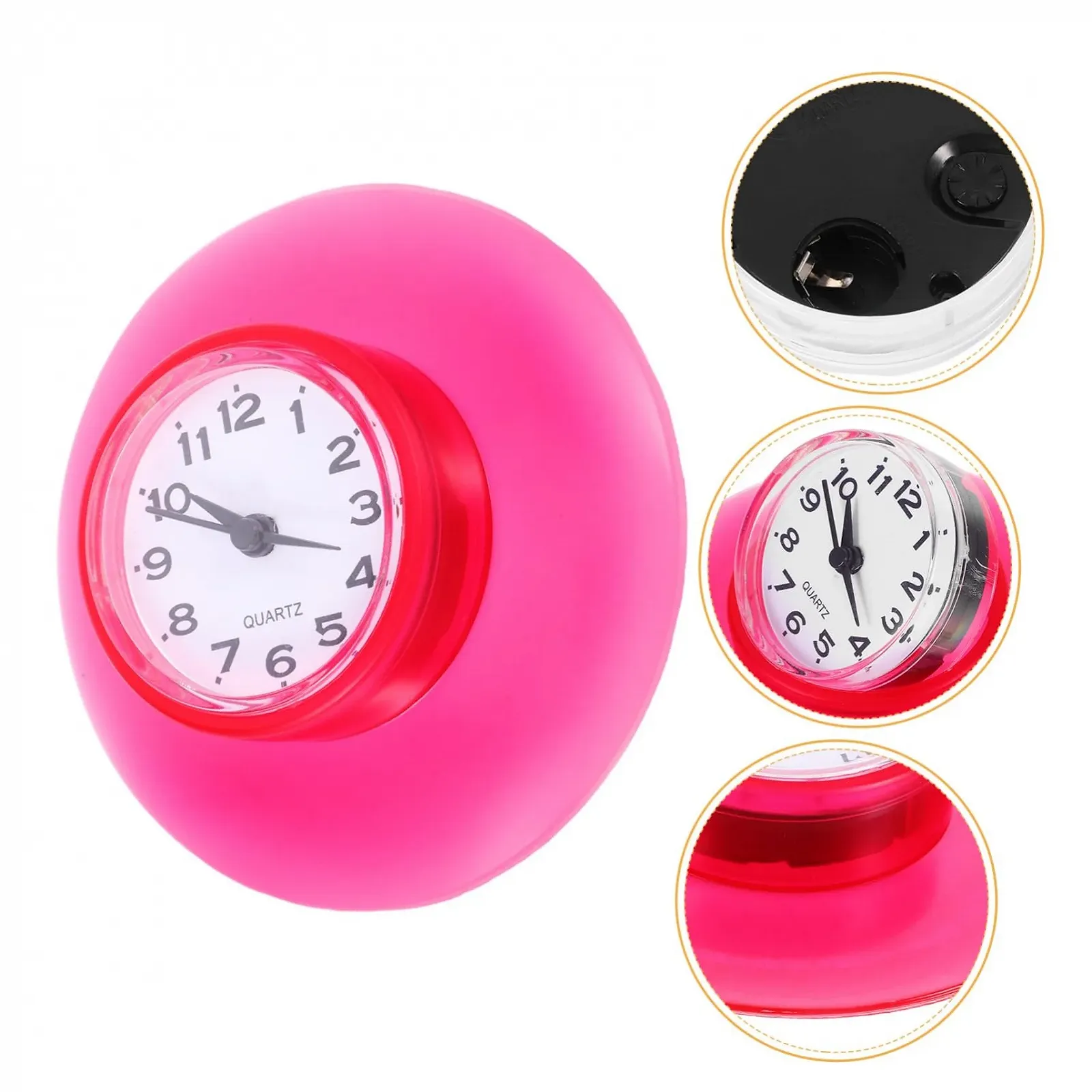 Годинник Водонепроникний для ванної кімнати IMIKEYA з присоскою, дзеркальний дисплей, вологостійкий, фото №4 Годинник Водонепроникний для ванної кімнати IMIKEYA з присоскою, дзеркальний дисплей, вологостійкий, фото №4