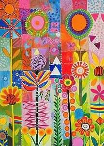 Купити Пазл Colorful Flower з постером, 1000 елементів, 70 x 50 см - Фото 1 Пазл Colorful Flower з постером, 1000 елементів, 70 x 50 см - Фото 1