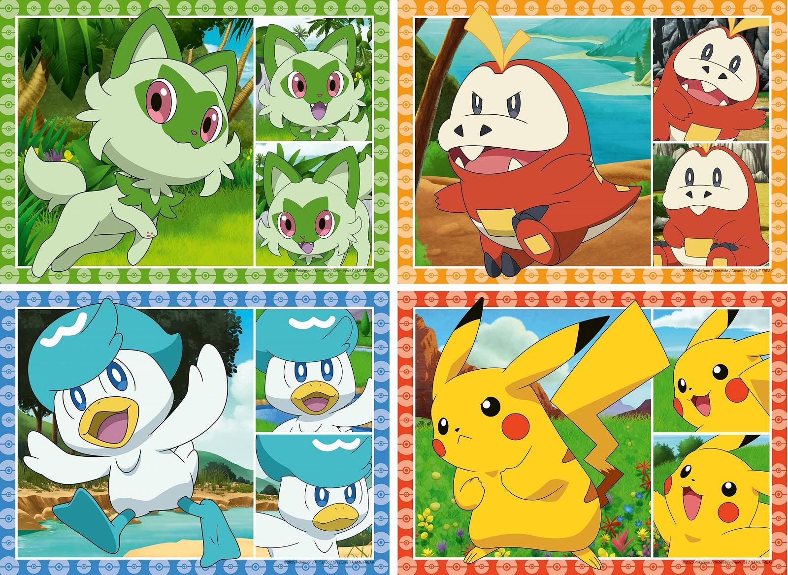 Детский пазл Ravensburger Speedy Puzzle Pokémon 4 x 35 элементов, фото №2