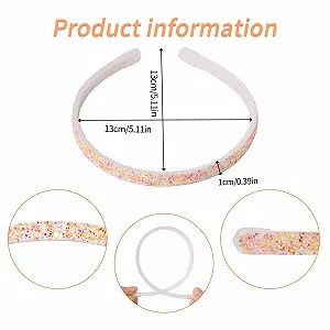Набір блискучих обручів для волосся 6 шт. synthetic.ua - Фото 1