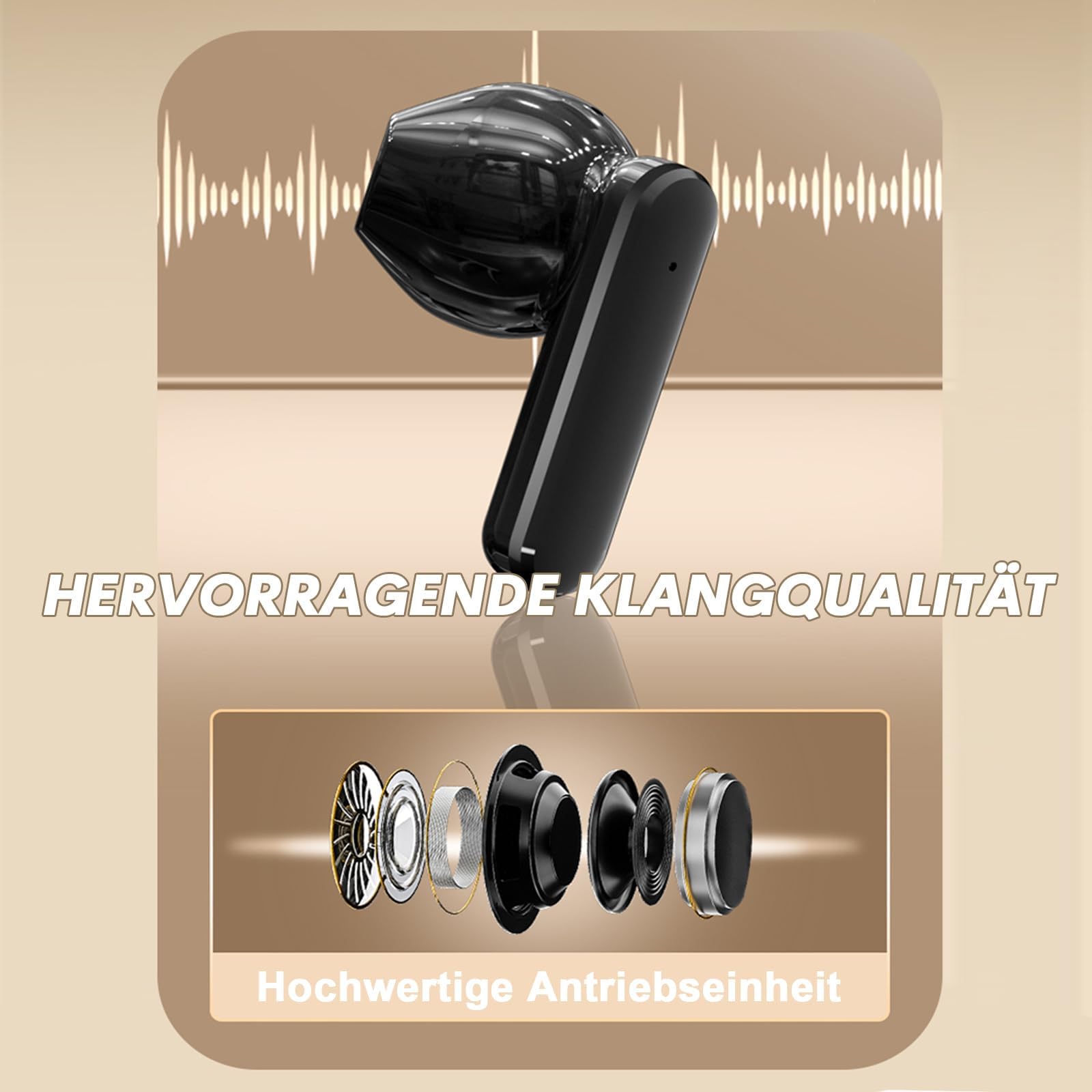 Навушники In-Ear Bluetooth Wireless з екраном бездротові навушники з сенсорним екраном бездротові навушники Bluetooth для iPhone Android, фото №7