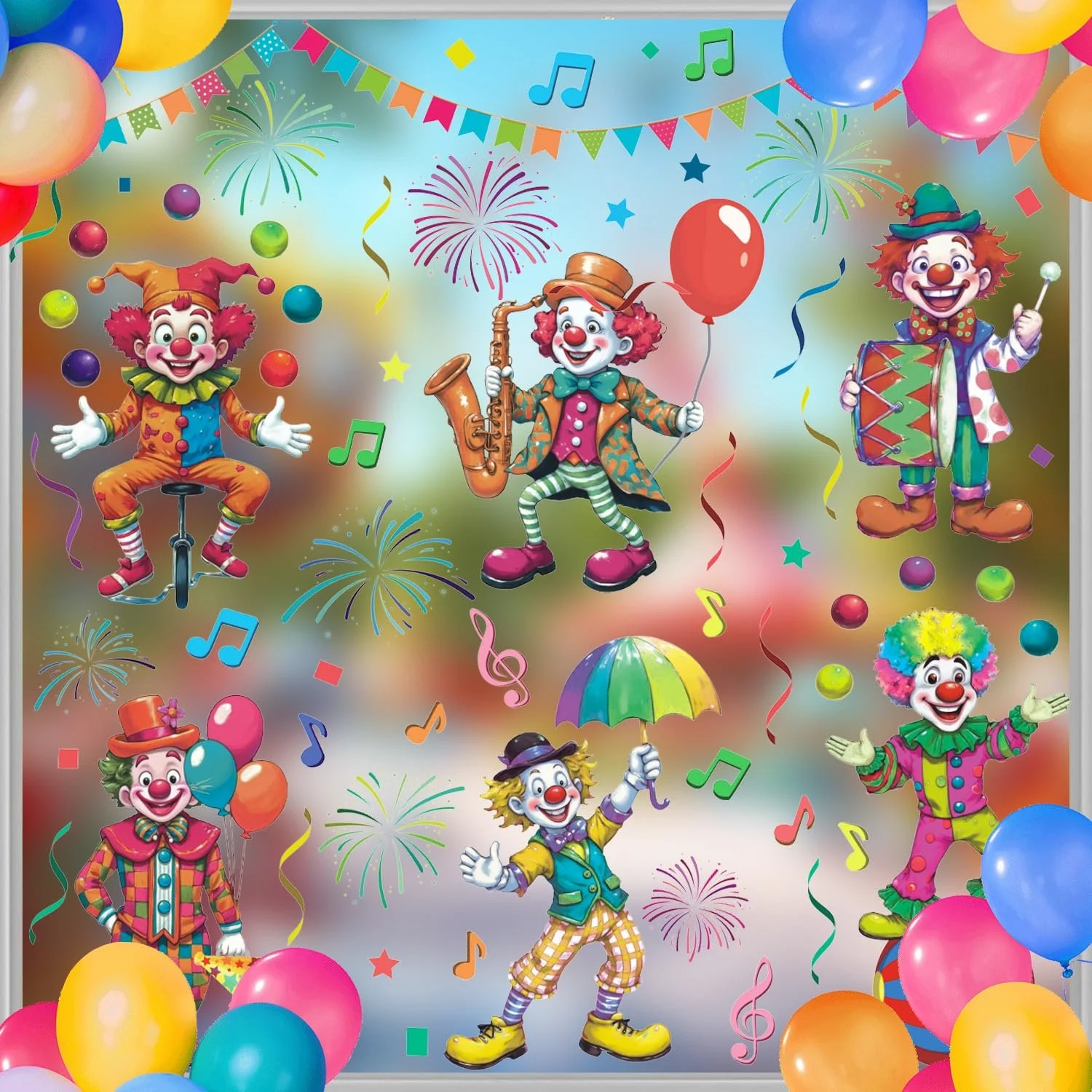 Наклейка для стін HPNIUB Carnival ПВХ 100 x 30 см, фото №1