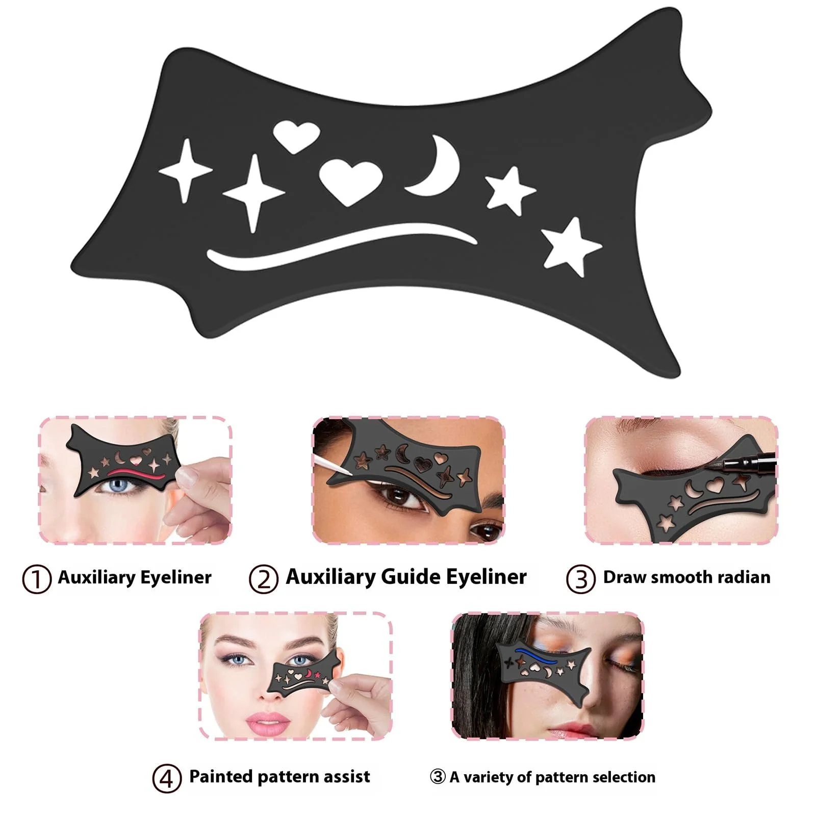 Тіні для повік трафарети BWANGIAO Eyeliner Силіконова, фото №2