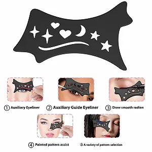 Тіні-шаблони NIHENHAO Силіконова підкладка для підводки бузковий synthetic.ua - Фото 1