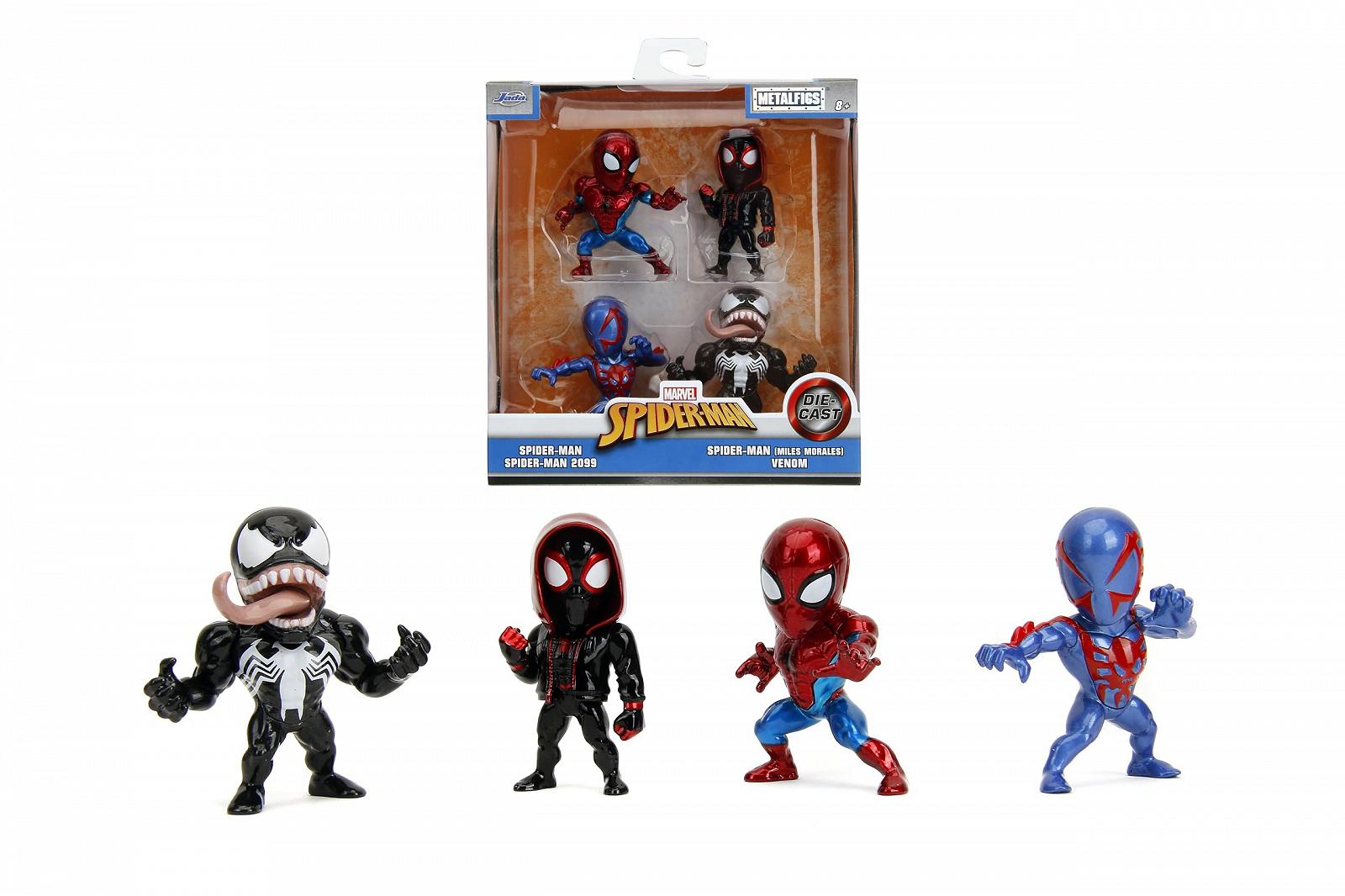 Фігурки Die-Cast Marvel Людина-павук, 4 шт, 6.3 см, фото №1