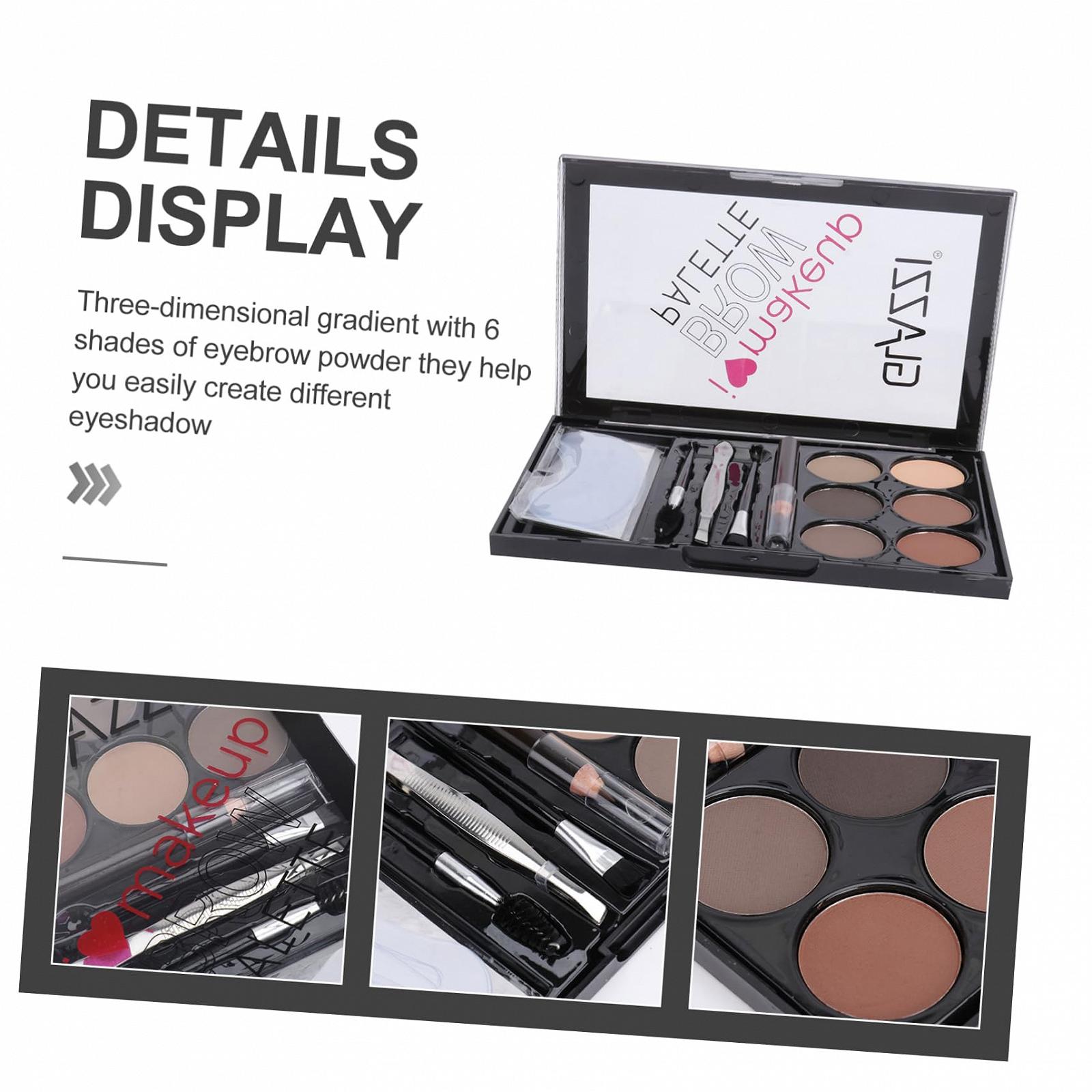 Набір FOMIYES Eyebrow Powder Set Eyeshadow Makeup Палетка для макіяжу очей, фото №3