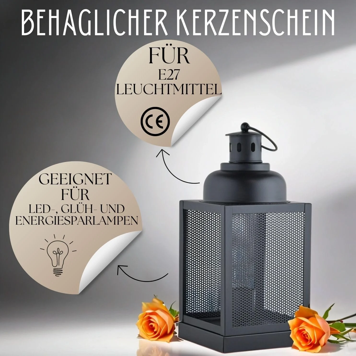 Настільна лампа Marrakech Ceed 35 см Метал E27 Чорний, фото №3