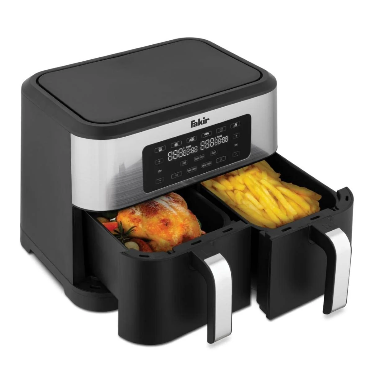 Мультипіч Fakir Chefry Premium Duo 2800 Вт 2 камери XXL Shake Food Function Чорна, фото №5 Мультипіч Fakir Chefry Premium Duo 2800 Вт 2 камери XXL Shake Food Function Чорна, фото №5