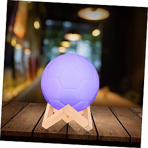 Нічник Housoutil 1 x Football з дерев'яним пультом дистанційного керування 3D ціна на synthetic.ua - Фото 1 Нічник Housoutil 1 x Football з дерев'яним пультом дистанційного керування 3D synthetic.ua - Фото 1