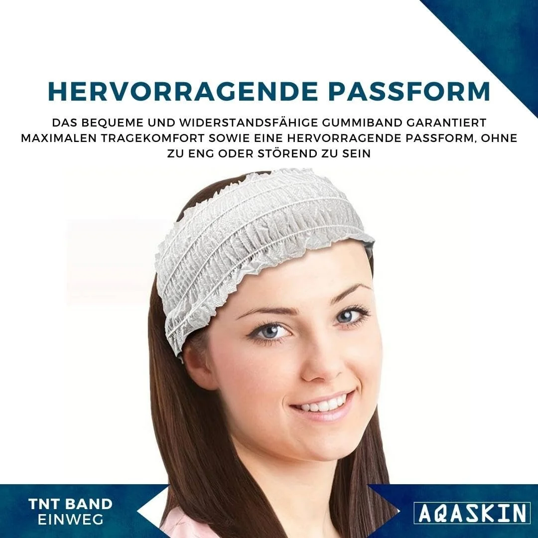 Пов'язка для волосся Одноразова TNT Білий, фото №5