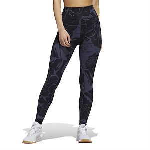 Леггинсы adidas Серый, Черный, Цветочный HD4458 synthetic.ua - Фото 1