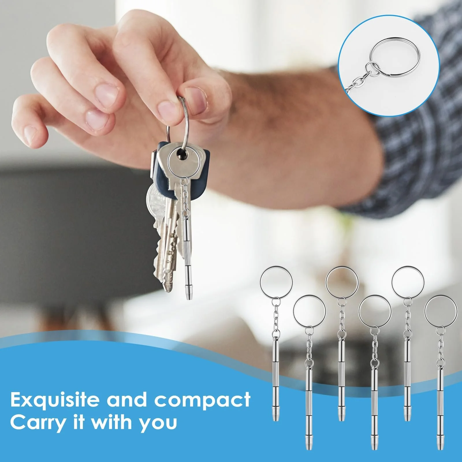 Набір Nogeqi 6 Мінівикруток Для Окулярів 4 в 1 Комплект Для Ремонту Окулярів, фото №4