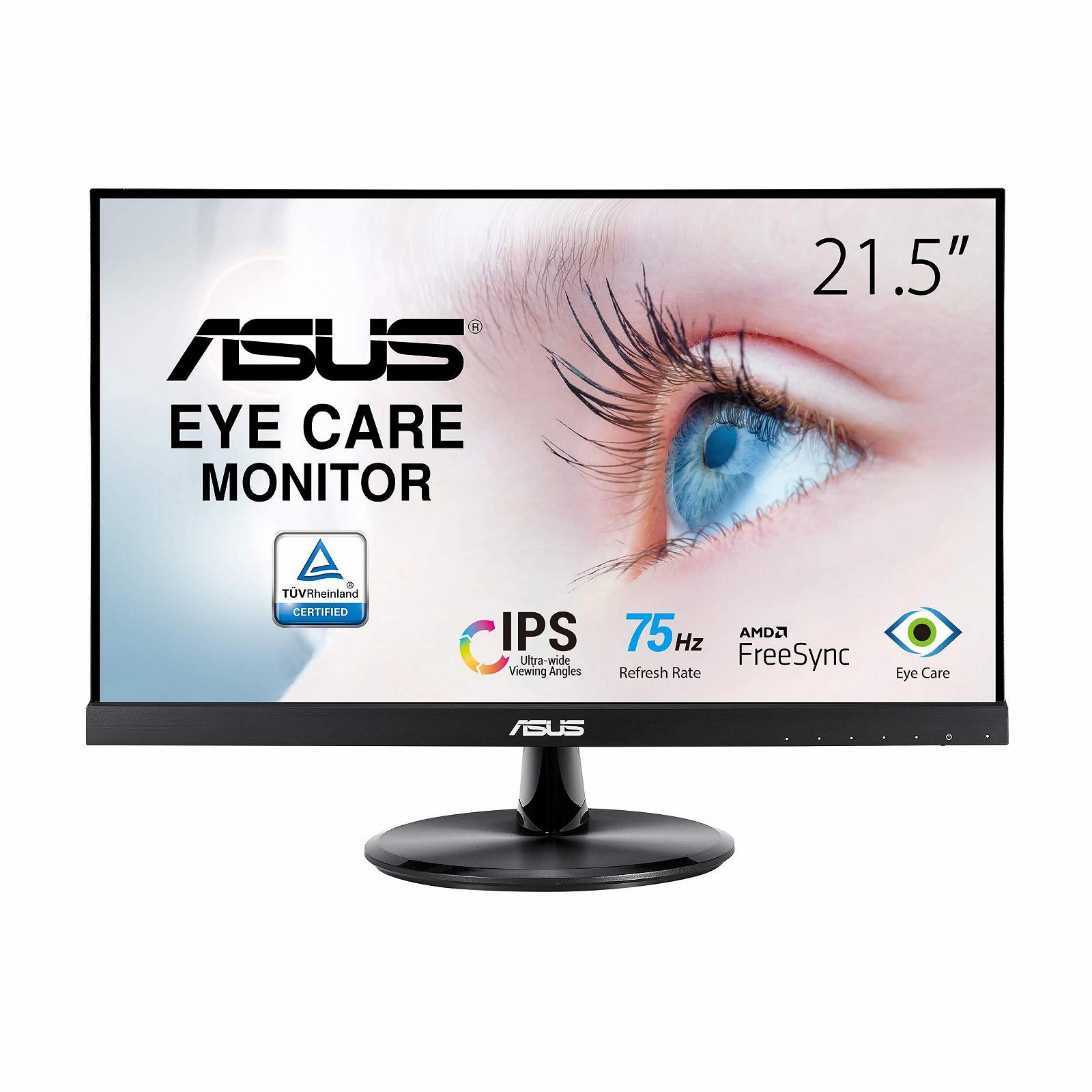 Монитор ASUS Eye Care VP229HE 21.5 дюйма Full HD 75 Гц 5мс GtG Adaptive Sync & FreeSync IPS HDMI D-Sub Безрамочный, фото №1