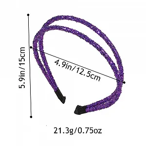 Обруч для волосся з двошаровими паєтками synthetic.ua - Фото 1