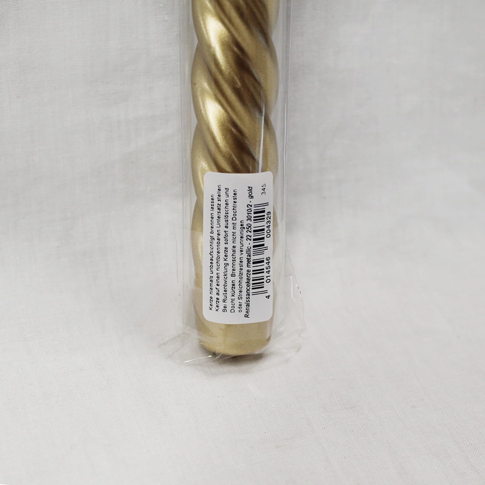 Свічки Ebersbacher Kerzenfabrik GmbH Renaissance Taper Twisted Varnished Розмір Приблизно 22 x 250 мм Колір Золото Упаковка 5 шт., фото №5 Свічки Ebersbacher Kerzenfabrik GmbH Renaissance Taper Twisted Varnished Розмір Приблизно 22 x 250 мм Колір Золото Упаковка 5 шт., фото №5