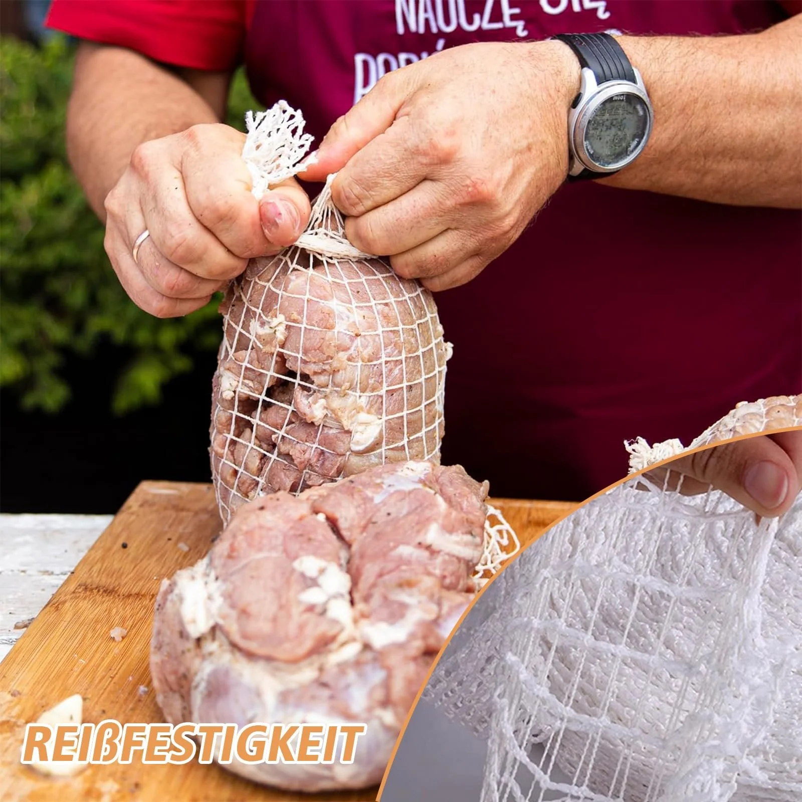 Сетка для мяса 16 калибр 5 м Хлопок Белая, фото №4