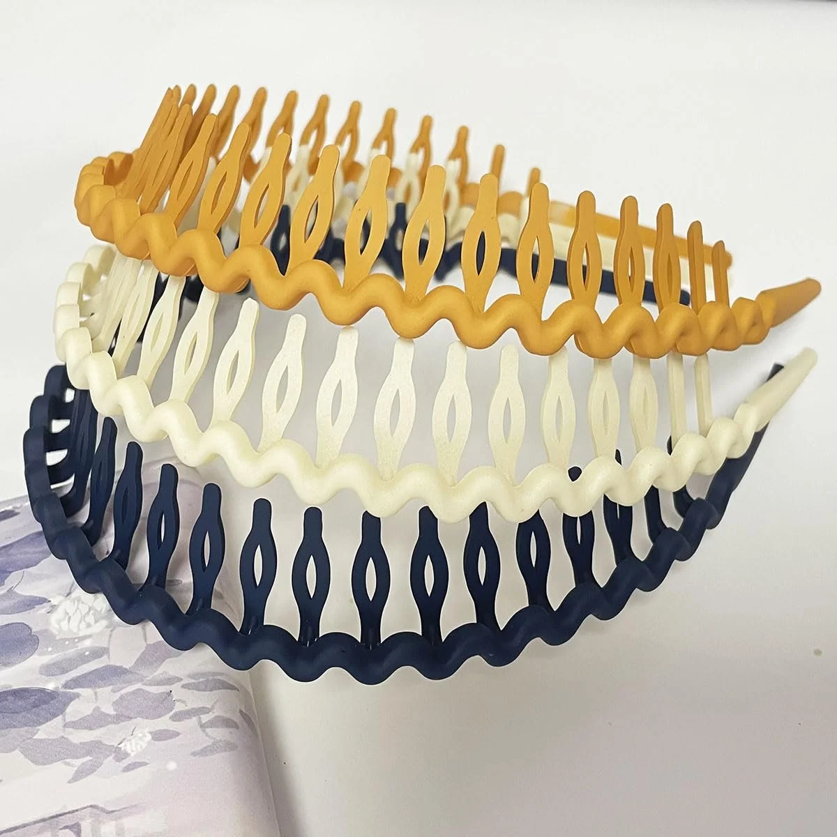 Обруч для волосся Пластик з зубцями, фото №7