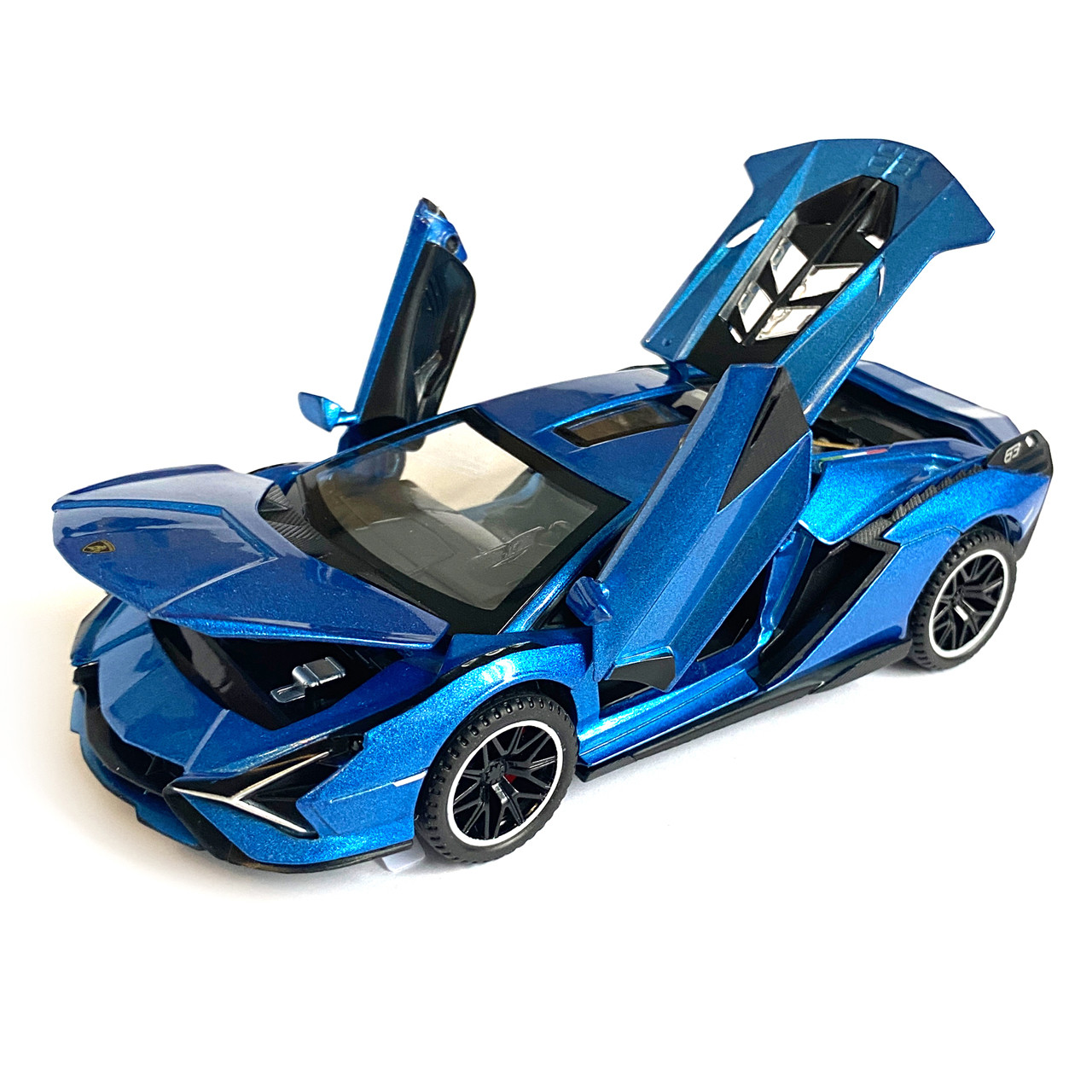 Ігральна машина металевий Lamborghini Sian Lamborghini Sian АвтоЕксперт блакитний колір світла звуку, фото №4