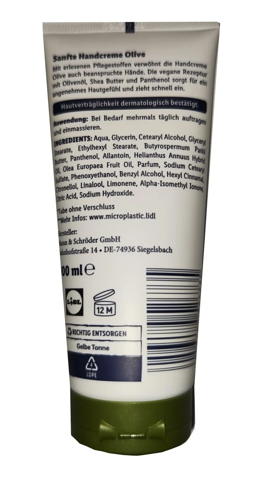 Крем для рук CIEN Olive Protection and Care для пошкоджених рук 100 мл, фото №2