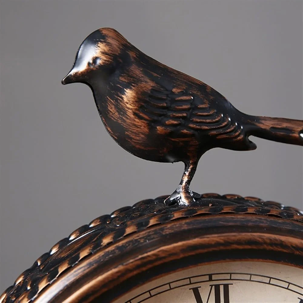 Настільний годинник Aioneer з 7,4-дюймовим циферблатом, римські цифри, тихий, не цокає, ретро-стиль, декоративний, фото №4