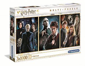Пазл Clementoni 61884 Harry Potter Multi Puzzle 3 x 1000 деталей - Фото 1