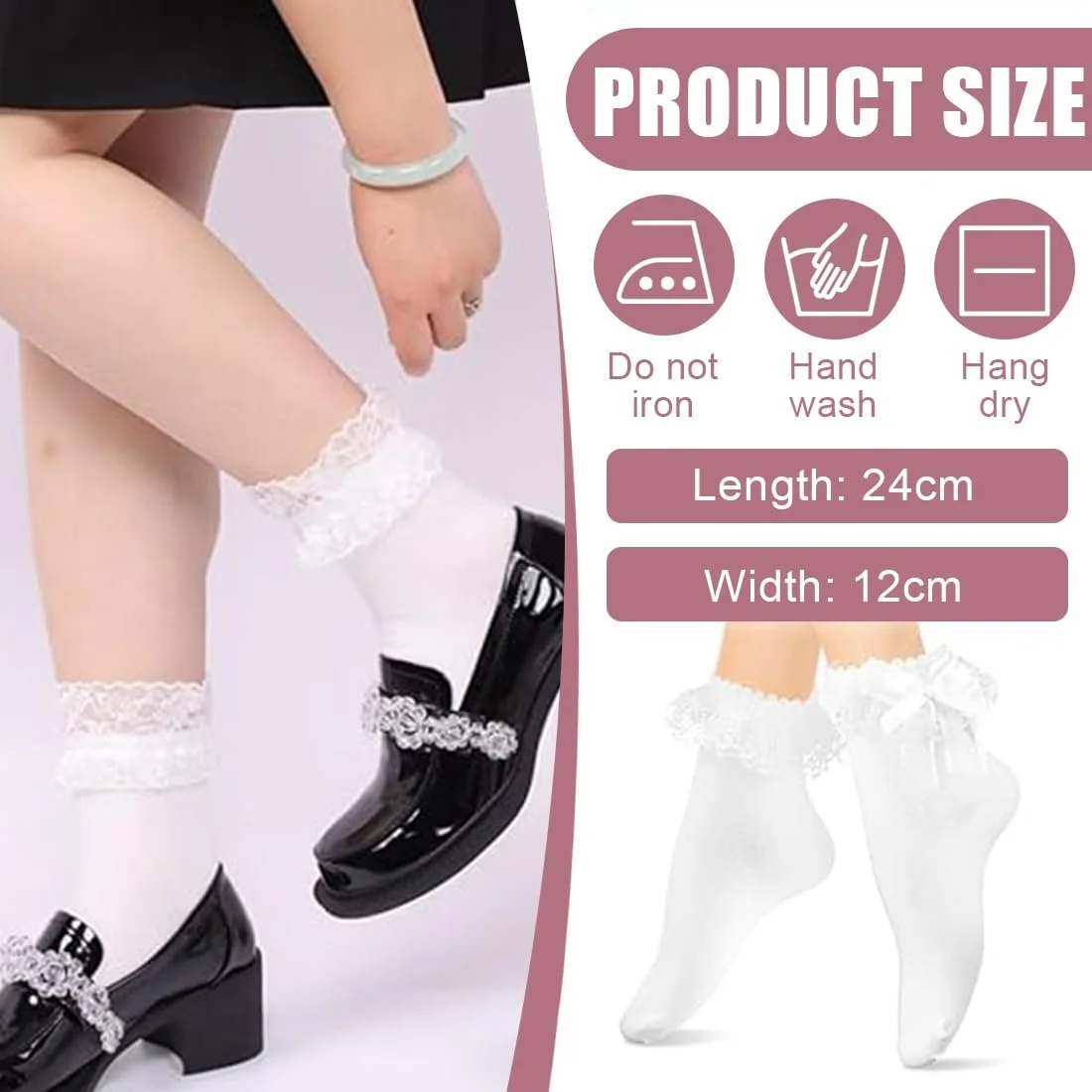 Шкарпетки Liner з оборками М'які з оборками 1 пара, фото №3