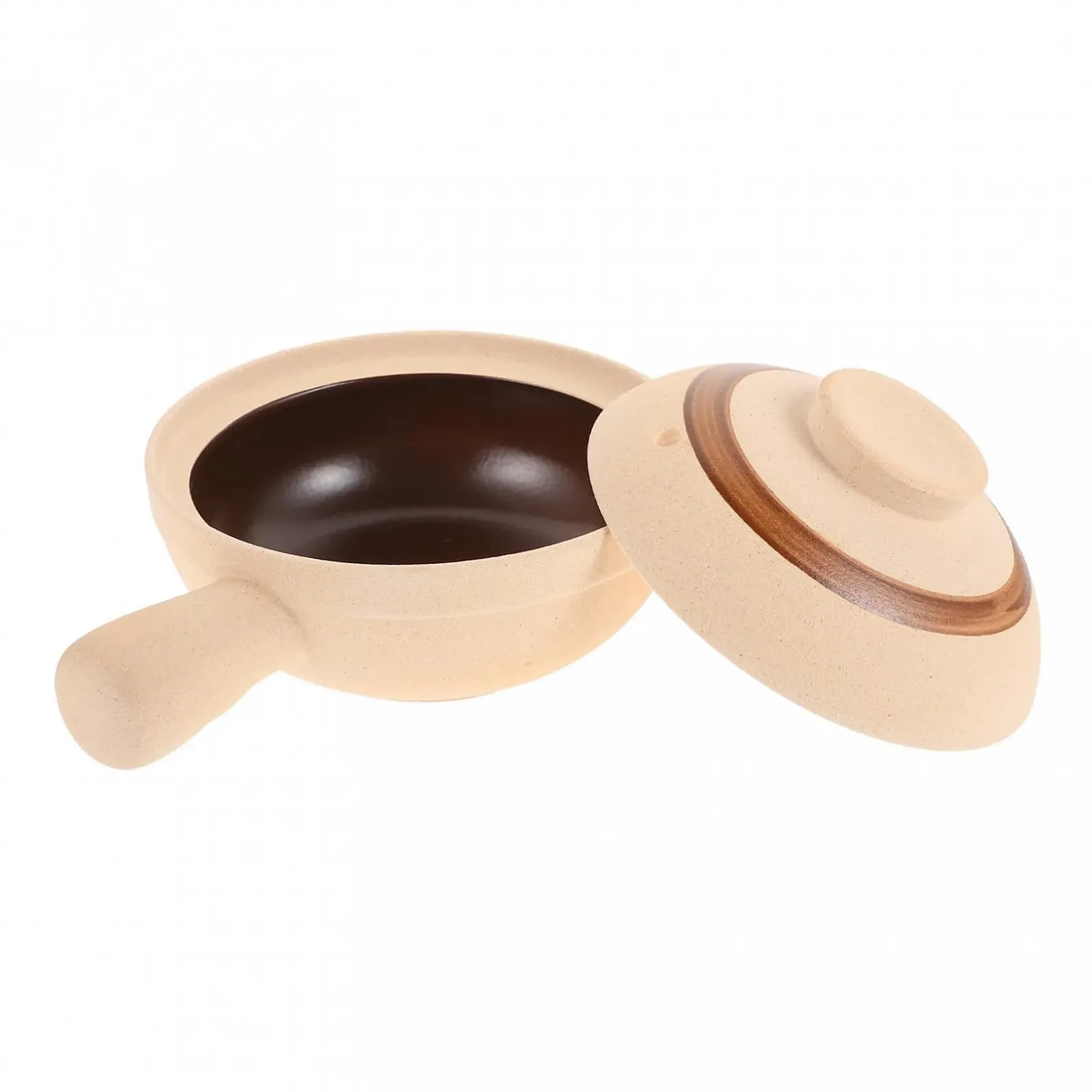 Ківш керамічний SOLUSTRE для тушкування з кришкою термостійкий, фото №1