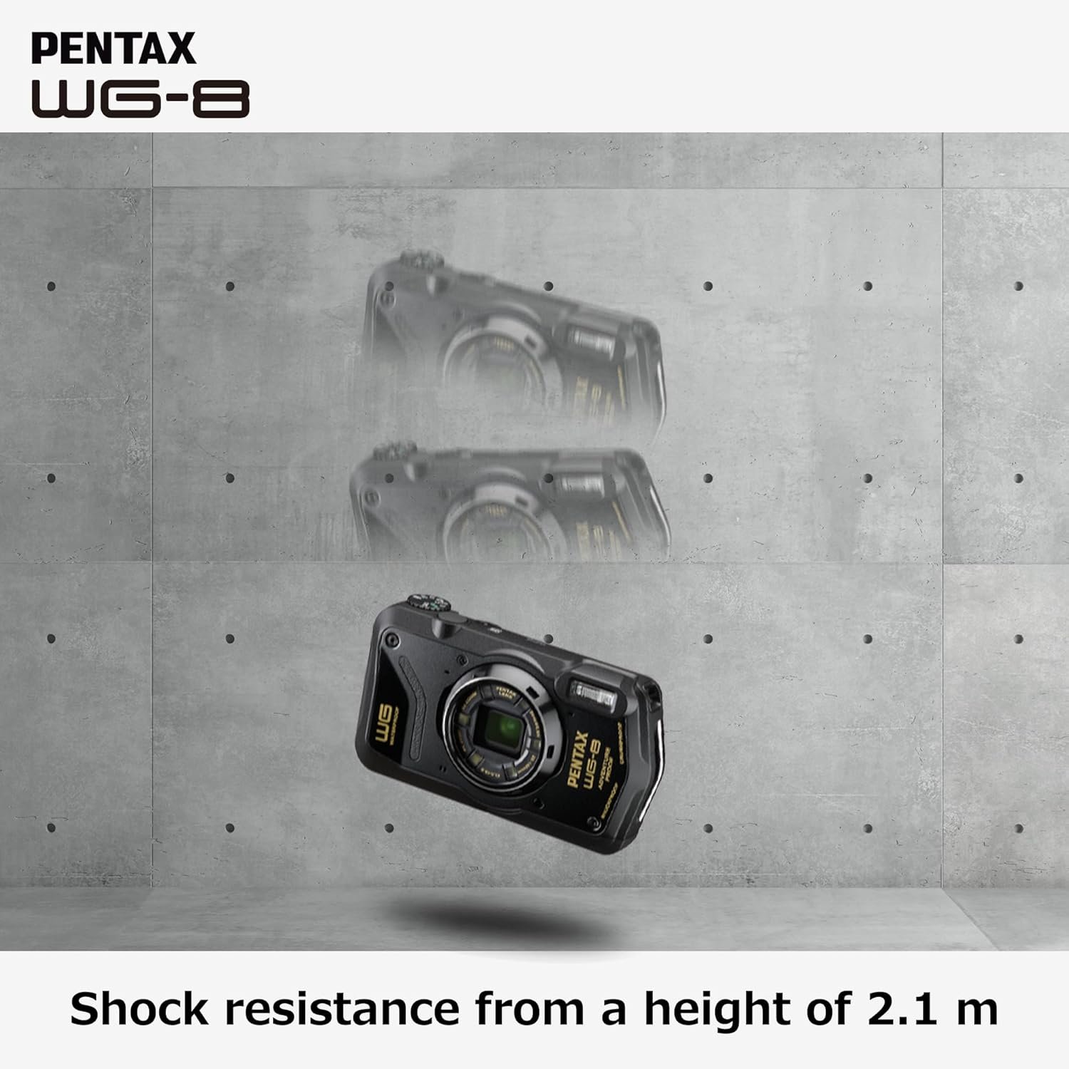 Экшн-камера Pentax WG-8 / 20Мп / 4К / 120fps / Водонепроницаемая 20м, Пылезащита IP6X, Ударопрочная 2.1м, Морозостойкая -10°C / Черная, фото №6