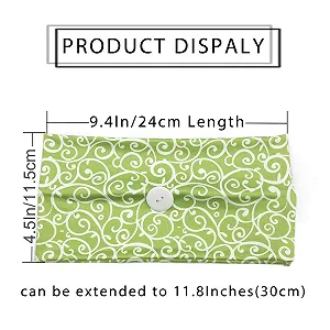 Пов'язка на голову Zoestar з ґудзиками, широкий synthetic.ua - Фото 1