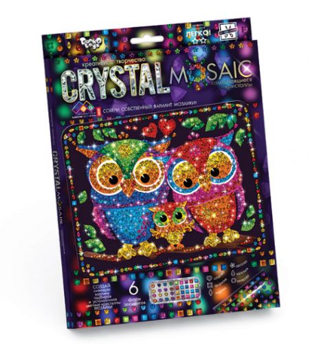 Набор для креативного творчества CRYSTAL MOSAIC Совушки [tsi38566-TSI], фото №1