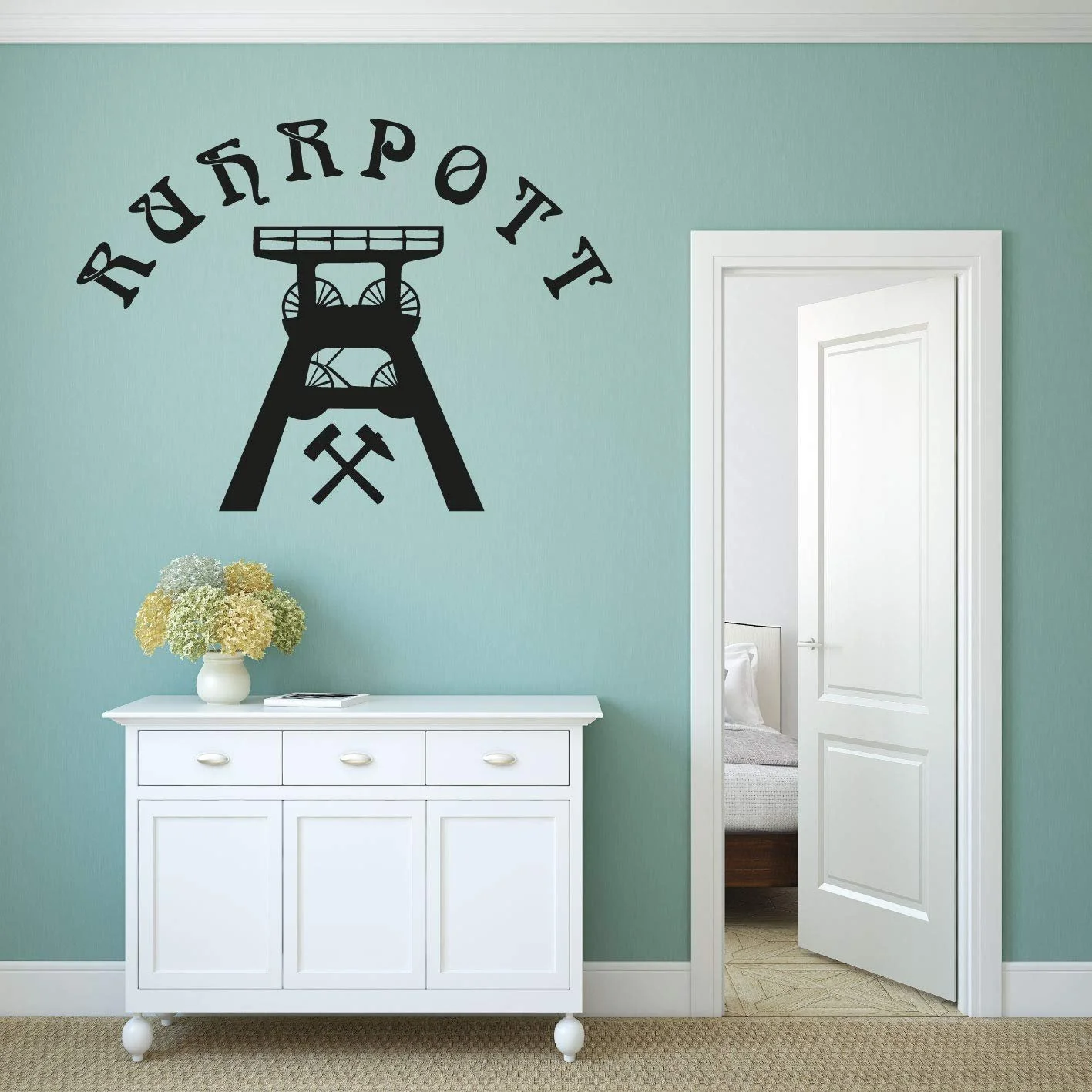 Наклейка на стіну kleb-Drauf 1 Ruhrpott Чорна матова, фото №2