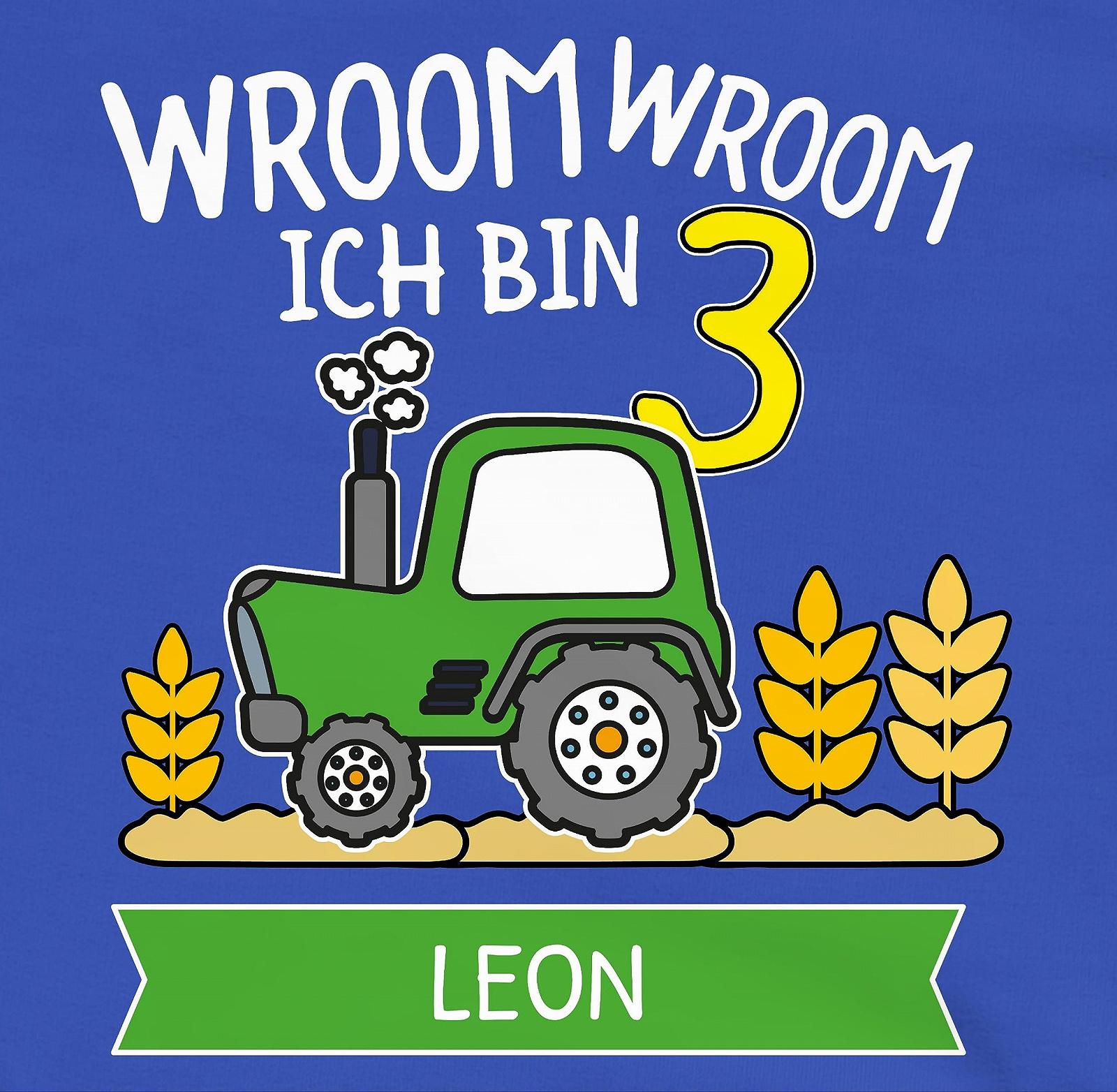 Толстовка Shirtracer I Am 3 Tractor Tractor I Will 3 Bulldog с именем, для мальчиков и девочек, на 3-й день рождения, с персонализацией, фото №2