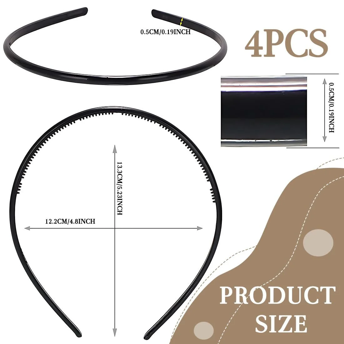 Набор обручей для волос, фото №2 Набор обручей для волос, фото №2